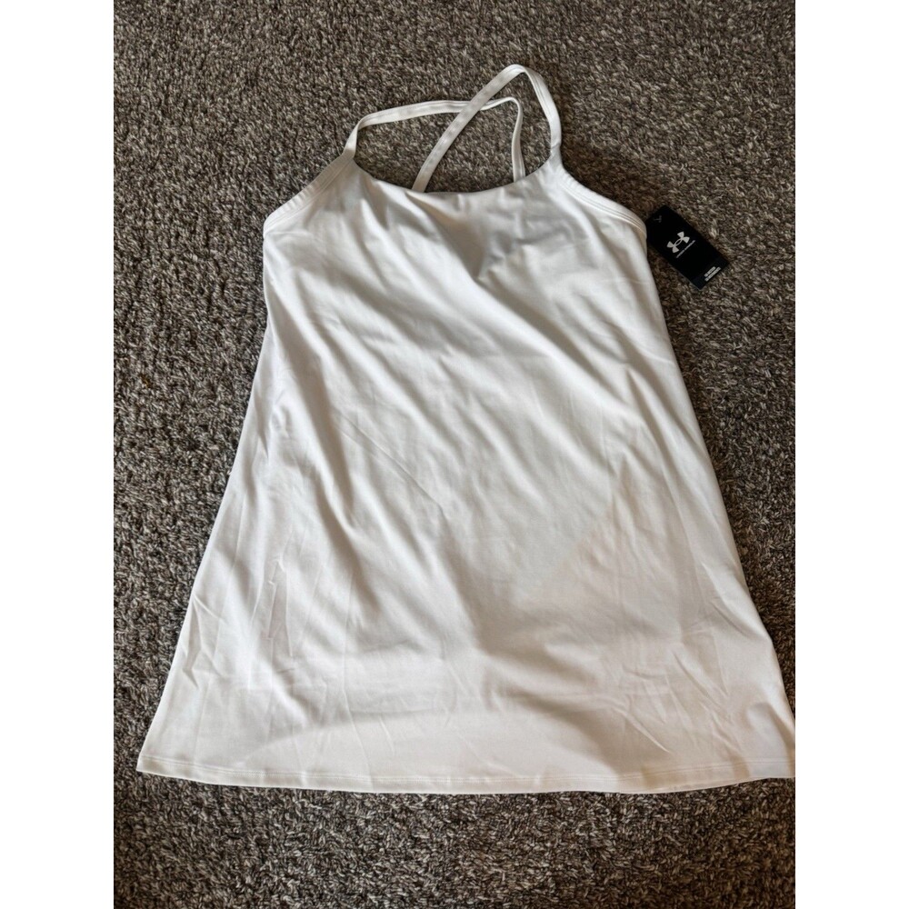 Under Armour Motion Dress Womens XL White Built In Shorts Tennis NWT 6010868